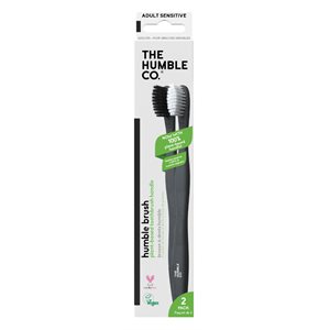 Black / White Plant Based Toothbrush 2un