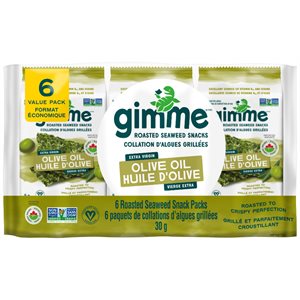 GimMe Organic Premium Roasted Seaweed Extra Virgin Olive Oil 30g