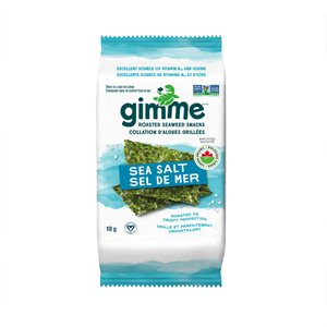 Gimme Organic Sea Salt Roasted Seaweed Snacks 10 g 