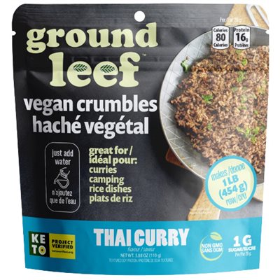 Ground Leef Haché Végétal Cari Thai 110g Ground Leef Haché Végétal Cari Thai 110g
