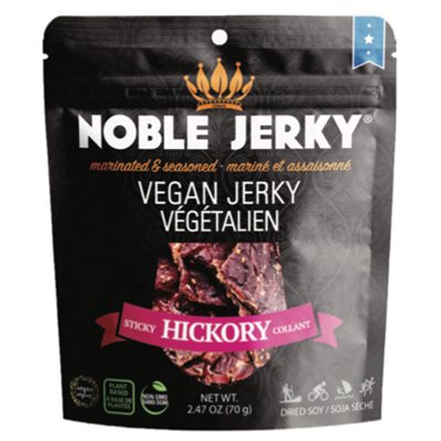 Noble Jerky jerky d'hickory collant végétalien Noble Jerky jerky d'hickory collant végétalien