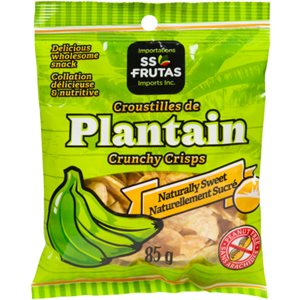 Importations SS-Frutas Imports Inc. Naturally Sweet Plantain Crunchy Crisps 85 g 