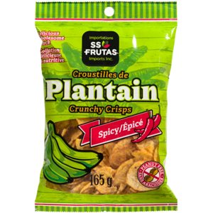 SS-Frutas Imports Inc. Plantain Crunchy Crisps Spicy 165 g 165g