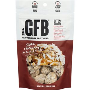 The GFB Gluten Free Bites Dark Chocolate Coconut 113 g 