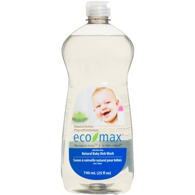 EcoMax Savon Liquide A Vaisselle Pour Bebe 740Ml EcoMax Savon Liquide A Vaisselle Pour Bebe 740Ml
