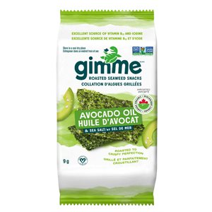 gimMe Organic Premium Roasted Seaweed Sea Salt & Avocado Oil 9 g 9g