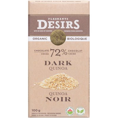 Flagrants Desirs Chocolat Noir Quinoa Biologique 100 g Flagrants Desirs Chocolat Noir Quinoa Biologique 100 g