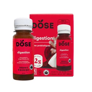 Dose Digestion with probiotics, Ginger and Rooibos tea 4x60ml