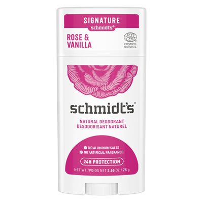 Schmidt's Naturals Déodorant -Rose + Vanille 75g