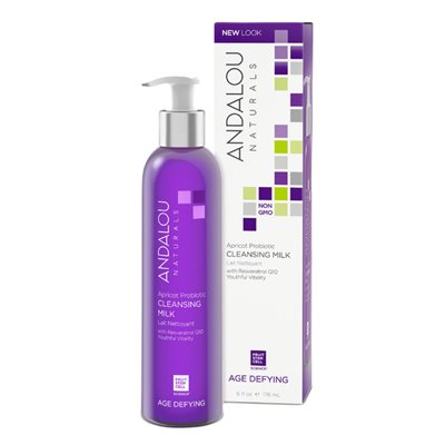 Andalou Naturals Lait nettoyant probiotique anti-âge à l'abricot Andalou Naturals Lait nettoyant probiotique anti-âge à l'abricot
