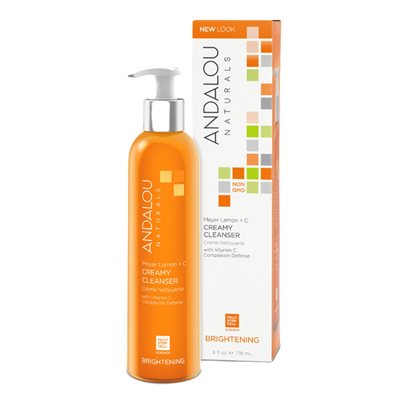 Andalou Naturals Nettoyant crémeux éclaircissant Meyer au citron Andalou Naturals Nettoyant crémeux éclaircissant Meyer au citron