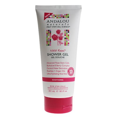 Andalou Naturals 1000 Roses Apaisant Gel Douche Andalou Naturals 1000 Roses Apaisant Gel Douche