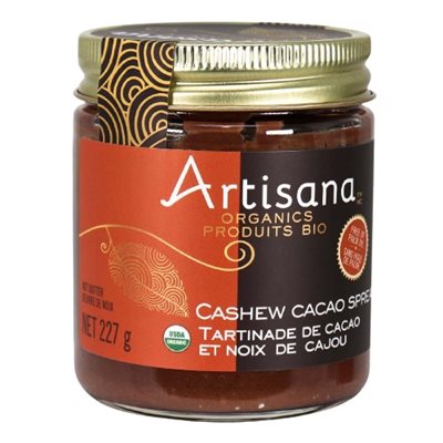 Artisana Tartinade de cacao et de cajou biologique Artisana Tartinade de cacao et de cajou biologique
