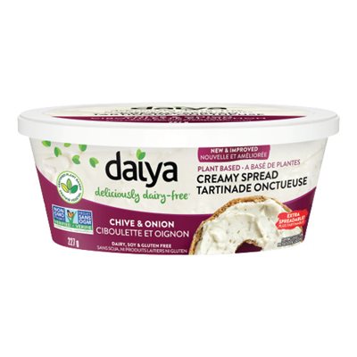 Daiya Tartinade Style Fromage A La Creme Ciboulette Et Oignon 227G Daiya Tartinade Style Fromage A La Creme Ciboulette Et Oignon 227G