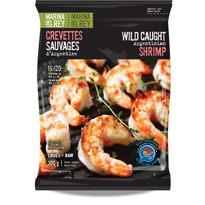 Marina Del Rey Shrimp Wild Caught Argentinian 16 / 20 300g