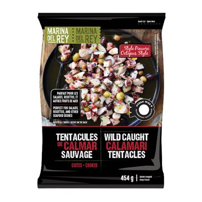 Marina del Rey Tentacules de calamars sauvages cuits 454g Marina del Rey Tentacules de calamars sauvages cuits 454g