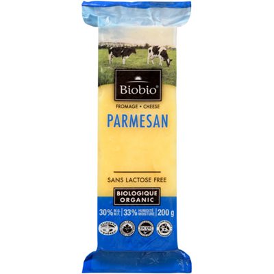 Biobio Fromage Parmesan Biologique 30% M.G. 200 g Biobio Fromage Parmesan Biologique 30% M.G. 200 g