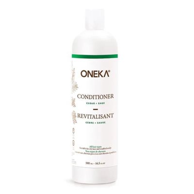 Oneka Revitalisant Cédre + Sauge Tous Types de Cheveux 500 ml Oneka Revitalisant Cédre + Sauge Tous Types de Cheveux 500 ml