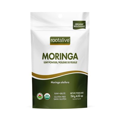 Rootalive poudre de feuilles de Moringa Bio 114g Rootalive poudre de feuilles de Moringa Bio 114g