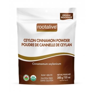 Rootalive poudre de Canelle Ceylon Bio 200g