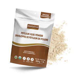 Rootalive Organic Psyllium Husk Powder 454g
