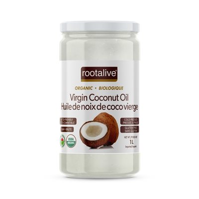 Rootalive Huile de Coco Vierge Bio 1L