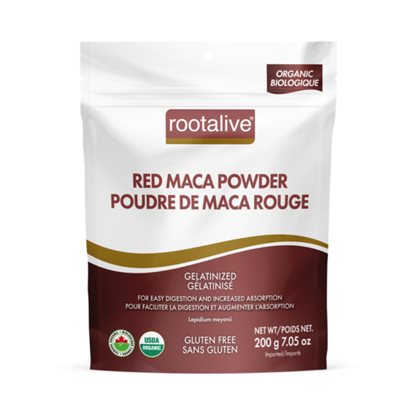 ROOTALIVE ORGANIC GELATINIZED RED MACA POWDER 200g