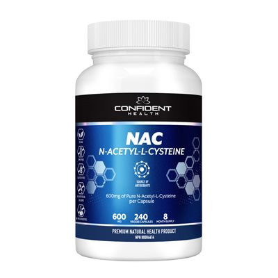 CONFIDENT SPORTS N-A-C 600MG 240 CAPS CONFIDENT SPORTS N-A-C 600MG 240 CAPS