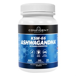 Confident Health KSM-66 Ashwagandha 120v capsules