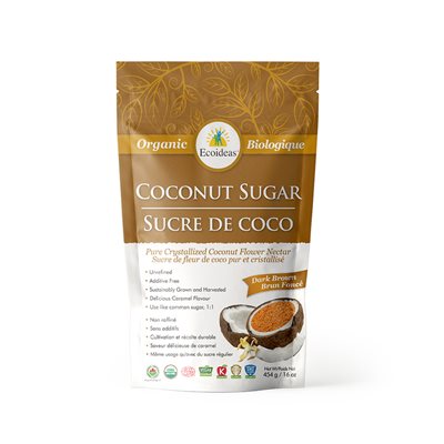 Ecoideas Organic Coconut Sugar 454Gr 