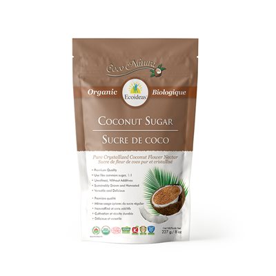 Ecoideas Coco Natura Sucre de Coco Biologique 227 g