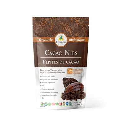 Ecoideas Organic Fermented Cocoa Nibs 227G 