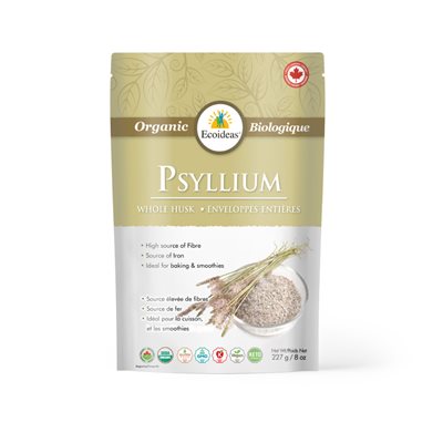 Ecoideas Enveloppe entières De Psyllium Bio 227g