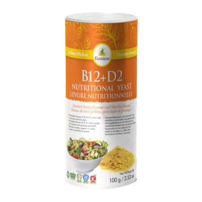Ecoideas Levure Nutritionnelle B12+D2 100g Ecoideas Levure Nutritionnelle B12+D2 100g