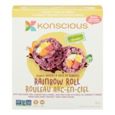 KONSCIOUS FOODS ROULEAU ARC-EN-CIEL À BASE DE PLANTES 210G KONSCIOUS FOODS ROULEAU ARC-EN-CIEL À BASE DE PLANTES 210G