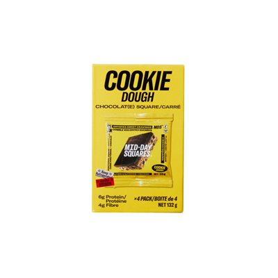 Mid Day Squares Pâte à Biscuits barre chocolatée fonctionnelle - 4pq Mid Day Squares Pâte à Biscuits barre chocolatée fonctionnelle - 4pq