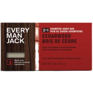 Every Man Jack 2 in 1 Shampoo + Body Bar Cedarwood 141g