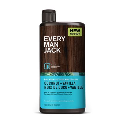 Everyman Jack Gel douche à la noix de coco et à la vanille Everyman Jack Gel douche à la noix de coco et à la vanille