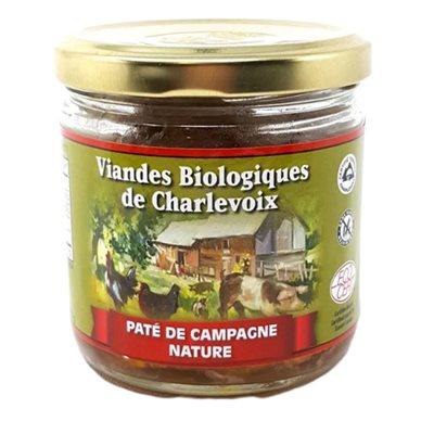 Charlevoix Bio Paté De Campagne Nature Charlevoix Bio Paté De Campagne Nature