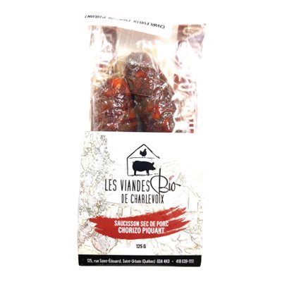 Charlevoix Bio Rondins Chorizo Piquant Charlevoix Bio Rondins Chorizo Piquant