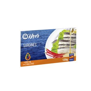 O'Mer Sardines In Spicy Oil 120g