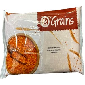 O'GRAINS LENTILS RED SPLIT 908g