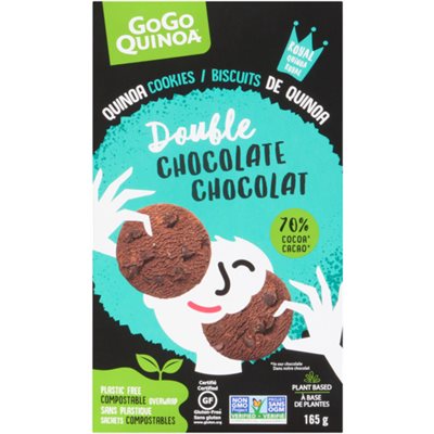 GoGo Quinoa Biscuits de Quinoa Double Chocolat 165 g GoGo Quinoa Biscuits de Quinoa Double Chocolat 165 g