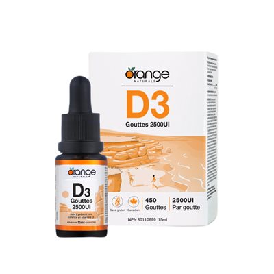 Orange Naturals D3 Gouttes 2500Iu 15 Ml Orange Naturals D3 Gouttes 2500Iu 15 Ml