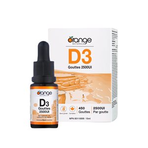 Orange Naturals D3 Gouttes 2500Iu 15 Ml