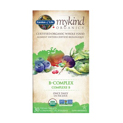 Garden Of Life mykind Organics - Un par Jour Complexe B Garden Of Life mykind Organics - Un par Jour Complexe B
