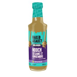 Naked&Saucy Vinaigrette Levure Nutritionnelle Sésame Gingembre Bio 250ml