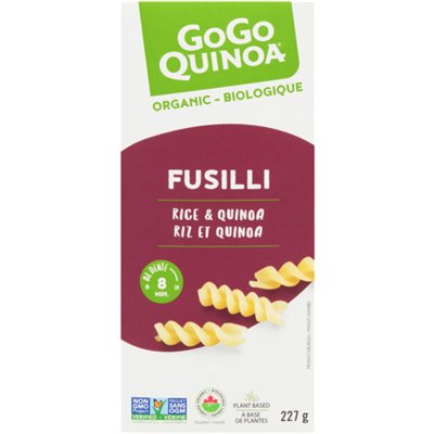GoGo Quinoa Fusilli Riz et Quinoa Biologique 227 g GoGo Quinoa Fusilli Riz et Quinoa Biologique 227 g