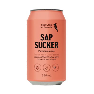 Sapsucker Pamplemousse Eau Pétillante bio 355ml Sapsucker Pamplemousse Eau Pétillante bio 355ml