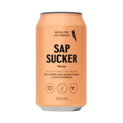Sapsucker Organic Carbonated Peach Water 355ml
